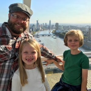 Nate Loper and family London Eye London Christian Tour